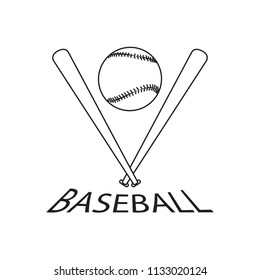 Abstract baseball label