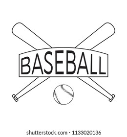 Abstract baseball label