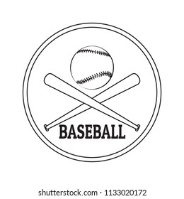 Abstract baseball label