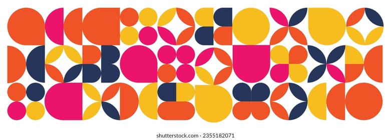 abstract basic geometric vector shapes collection