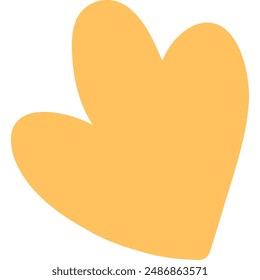 Abstract basic handdrawn shape. Vector graphic element.