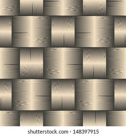 Abstract basket texture. Seamless pattern. Vector.