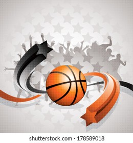 Abstract basketball background
