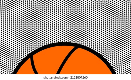 Abstract basketball background. Vector illustration of sports concept