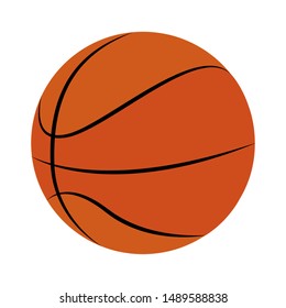 abstract basketball ball on a white background, vector illustration design