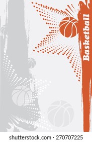 Abstract Basketball Banner