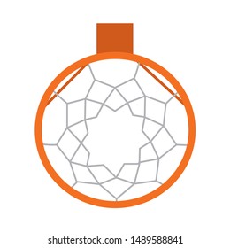 abstract basketball basket on a white background, vector illustration design