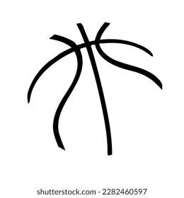 Abstrakte Basketballlacke und Grafiken