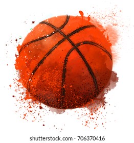 abstract basketball. Vector illustration