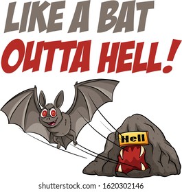 abstract bat illustration logo design template