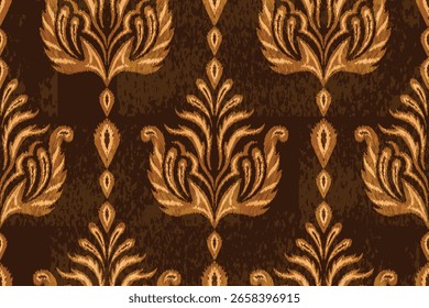 Motivo abstracto de batik o motivo abstracto de damasco