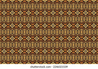 Abstract Batik Motif Pattern Vector