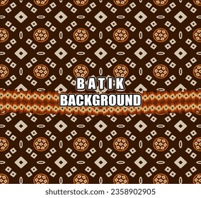 Abstraktes Batik Muba Brown Muster Indonesisch