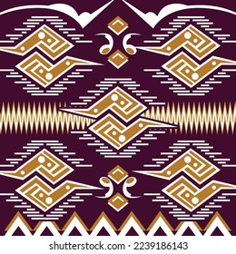 Abstract batik traditional geometric pattern design
