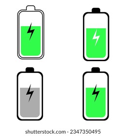Abstract Battery Charging Silhouette Illustration, can be used for business designs, presentation designs or any suitable designs.