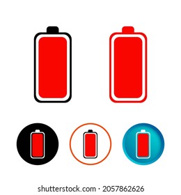 Symbolsatz für abstrakte Batterieladungen