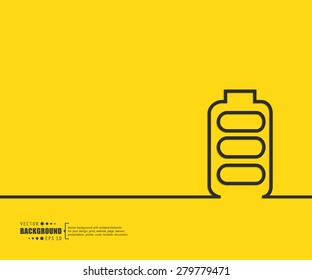 Abstract battery vector background. For web and mobile applications, illustration template design, creative business info graphic, brochure, banner, presentation, concept poster, cover, booklet, document.