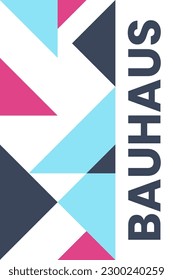 Abstract bauhaus elements shapes in modern geometric style for use as pattern, cover, banner, poster and contemporary art