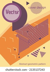 Abstract Bauhaus geometric pattern background, vector circle, triangle and square lines art design. Universal abstract layouts. Applicable for notebooks, planners, brochures, books, catalogs etc.
