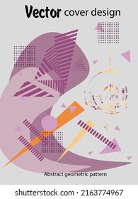 Resumen del fondo de patrón geométrico Bauhaus, círculo vectorial, diseño artístico de triángulo y líneas cuadradas. Diseños abstractos universales. Aplicable a cuadernos, planificadores, folletos, libros, catálogos, etc.

