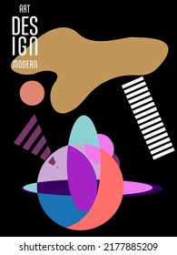 Abstract Bauhaus geometric pattern background, vector circle, triangle and square lines art design. Universal abstract layouts. Applicable for notebooks, planners, brochures, books, catalogs etc.
