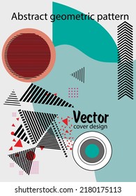 Resumen del fondo de patrón geométrico Bauhaus, círculo vectorial, diseño artístico de triángulo y líneas cuadradas. Diseños abstractos universales. Aplicable a cuadernos, planificadores, folletos, libros, catálogos, etc.
