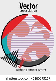 Resumen del fondo de patrón geométrico Bauhaus, círculo vectorial, diseño artístico de triángulo y líneas cuadradas. Diseños abstractos universales. Aplicable a cuadernos, planificadores, folletos, libros, catálogos, etc.
