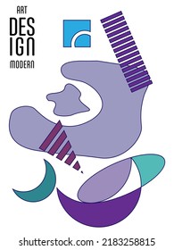 Resumen del fondo de patrón geométrico Bauhaus, círculo vectorial, diseño artístico de triángulo y líneas cuadradas. Diseños abstractos universales. Aplicable a cuadernos, planificadores, folletos, libros, catálogos, etc.