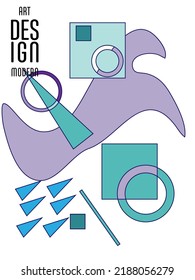 Resumen del fondo de patrón geométrico Bauhaus, círculo vectorial, diseño artístico de triángulo y líneas cuadradas. Diseños abstractos universales. Aplicable a cuadernos, planificadores, folletos, libros, catálogos, etc.
