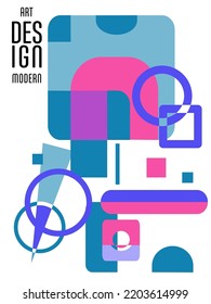Resumen del fondo de patrón geométrico Bauhaus, círculo vectorial, diseño artístico de triángulo y líneas cuadradas. Diseños abstractos universales. Aplicable a cuadernos, planificadores, folletos, libros, catálogos, etc.
