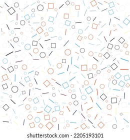 Resumen del fondo del patrón geométrico Bauhaus. Diseño de arte de color. Diseño de fondo de motivos de Bauhaus colorido. Diseño de patrones vectoriales. 