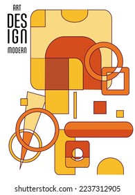 Resumen del fondo de patrón geométrico Bauhaus, círculo vectorial, diseño artístico de triángulo y líneas cuadradas. Diseños abstractos universales. Aplicable a cuadernos, planificadores, folletos, libros, catálogos, etc.
