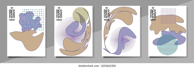 Abstract Bauhaus geometric pattern background, vector circle, triangle and square lines art design. Universal abstract layouts. Applicable for notebooks, planners, brochures, books, catalogs etc.
