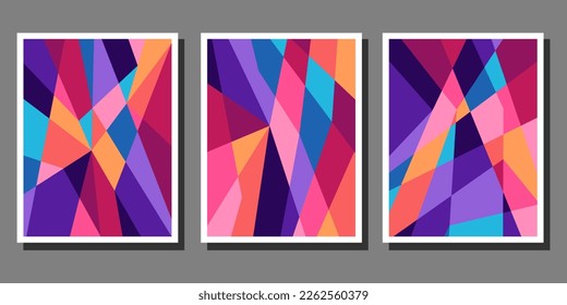 	
Abstract Bauhaus geometric pattern background vector circle