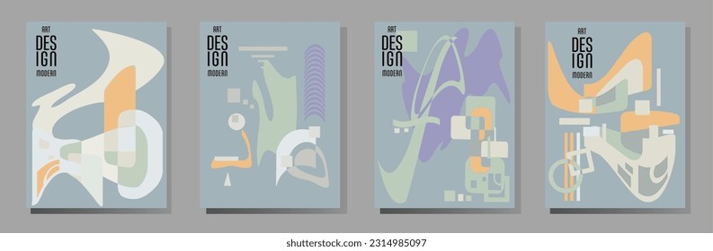 Abstract Bauhaus geometric pattern background, vector circle, triangle and square lines art design. Universal abstract layouts. Applicable for notebooks, planners, brochures, books, catalogs etc.
