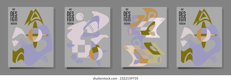 Abstrakter Bauhaus geometrischer Muster Hintergrund, Vektorkreis, Dreieck und quadratische Linien Kunstdesign. Allgemeine abstrakte Layouts. Gilt für Notebooks, Planer, Broschüren, Bücher, Kataloge usw.
