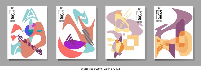 Abstract Bauhaus geometric pattern background, vector circle, triangle and square lines art design. Universal abstract layouts. Applicable for notebooks, planners, brochures, books, catalogs etc.
