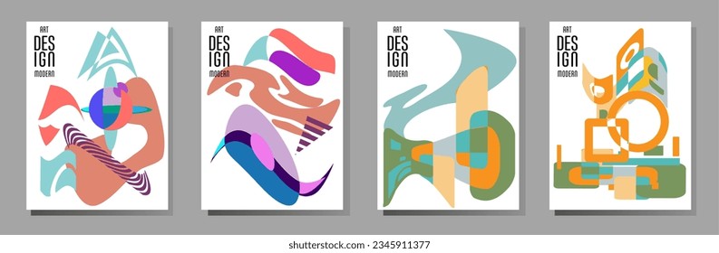 Abstract Bauhaus geometric pattern background, vector circle, triangle and square lines art design. Universal abstract layouts. Applicable for notebooks, planners, brochures, books, catalogs etc.
