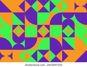 Abstract Bauhaus geometric pattern background