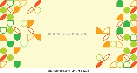 Fondo Abstractas del patrón geométrico de la Bauhaus, moderno, color Pop, brillante