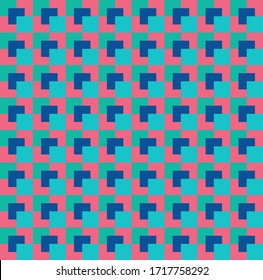 Abstract Bauhaus geometric seamless pattern. Memphis pattern.Seamless geometric vintage background.Vector