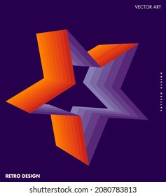 Resumen Fondo de forma geométrica Bauhaus, símbolo vector, diseño de arte retro. Diseño de patrones de Bauhaus colorido adecuado para el diseño de web y aplicaciones