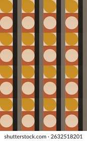Abstrato bauhaus forma geométrica arte de parede. Projeto bauhaus colorido plano para decoração de arte de parede
