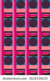Abstractas bauhaus forma geométrica arte de la pared. Diseño colorido plano bauhaus para la decoración de arte de la pared