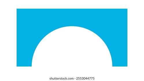Abstract bauhaus geometry simple figure