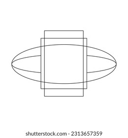 Abstract Bauhaus or Memphis geometric shapes and composition. Retro elements, geometric pattern for banner, poster, leaflet. Design background geometric