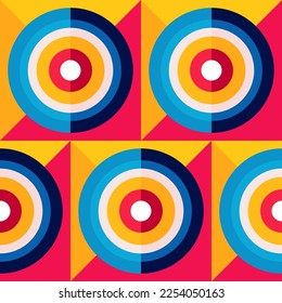 Abstract bauhaus pattern vector minimal 20s