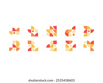 Abstract Bauhaus Shape Element Set