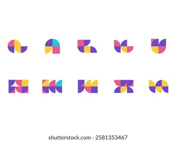 Abstract Bauhaus Shape Element Set