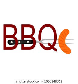 Abstract BBQ label
